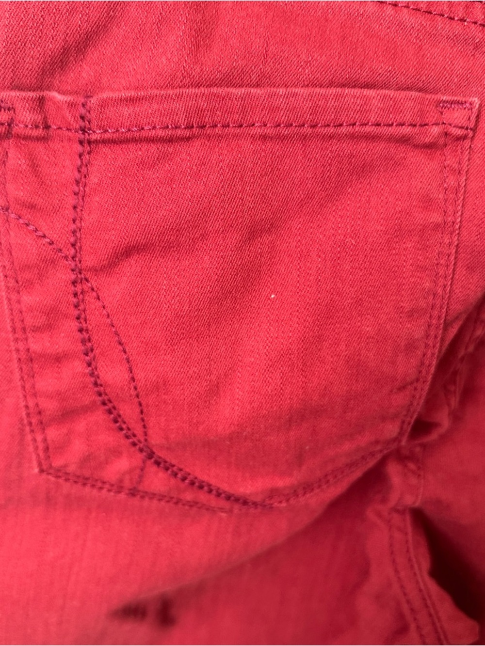 Bandolino Deep Red Corduroy Slim Straight Pants - Picture 4 of 8